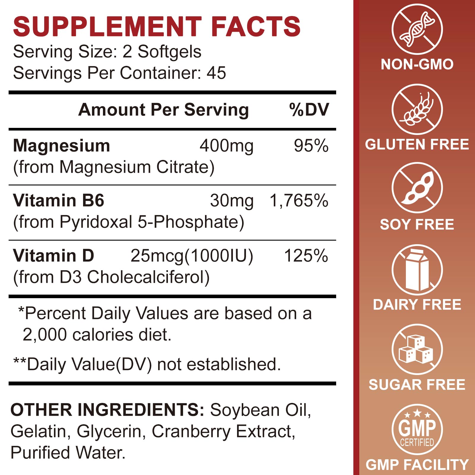 ZIPINKJ Magnesium Citrate Softgels 400mg side view with softgels