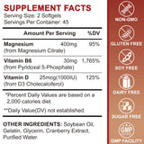 ZIPINKJ Magnesium Citrate Softgels 400mg side view with softgels