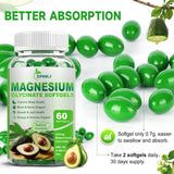 ZIPINKJ Magnesium Glycinate Softgels 400mg with vitamins A B6 C E Zinc
