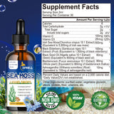 ZIPINKJ Sea Moss & Black Seed Oil Drops bottle back view