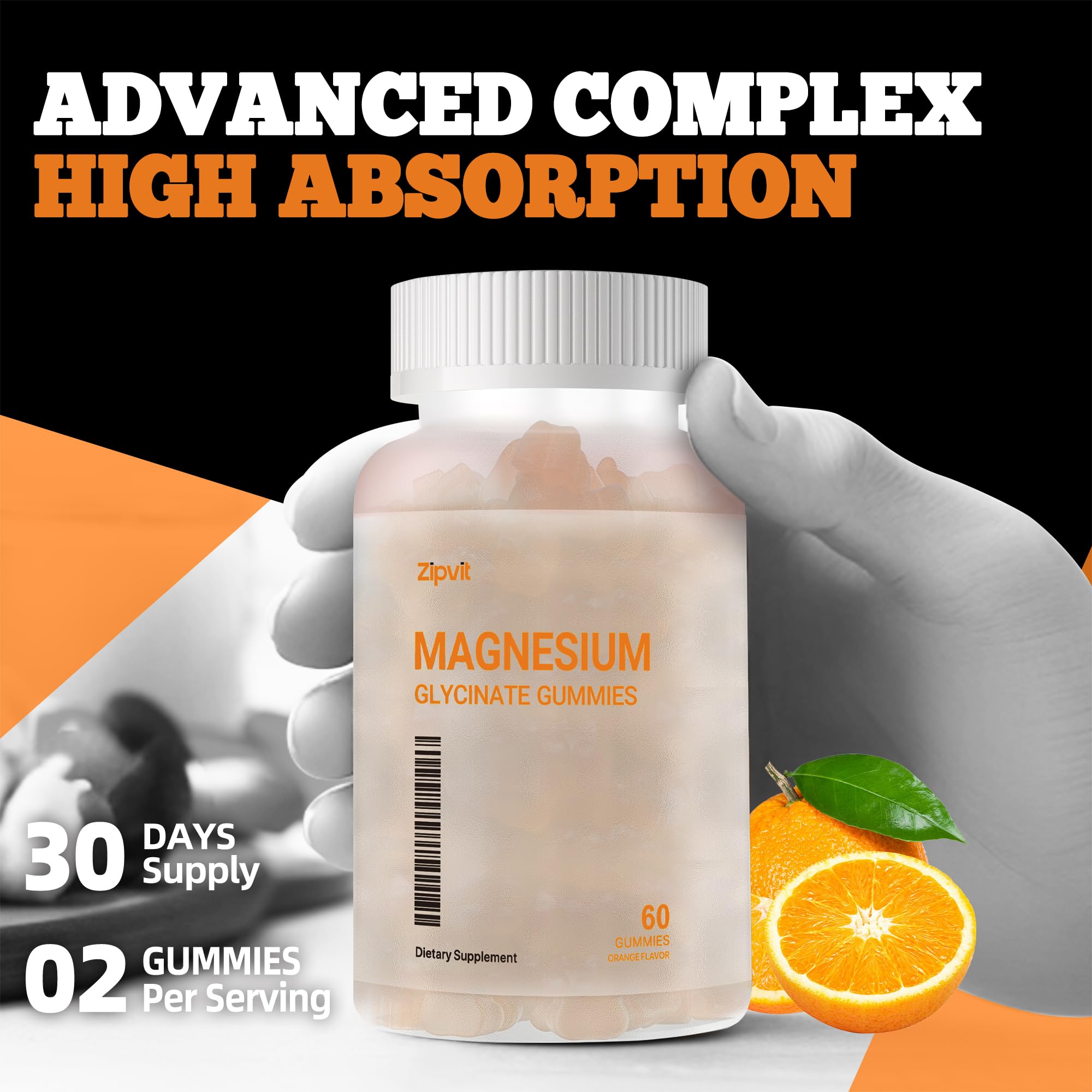 zipvit Magnesium Glycinate Gummies 1000mg on a wooden table