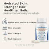 Zivere Marine Collagen Capsules side view showing dosage