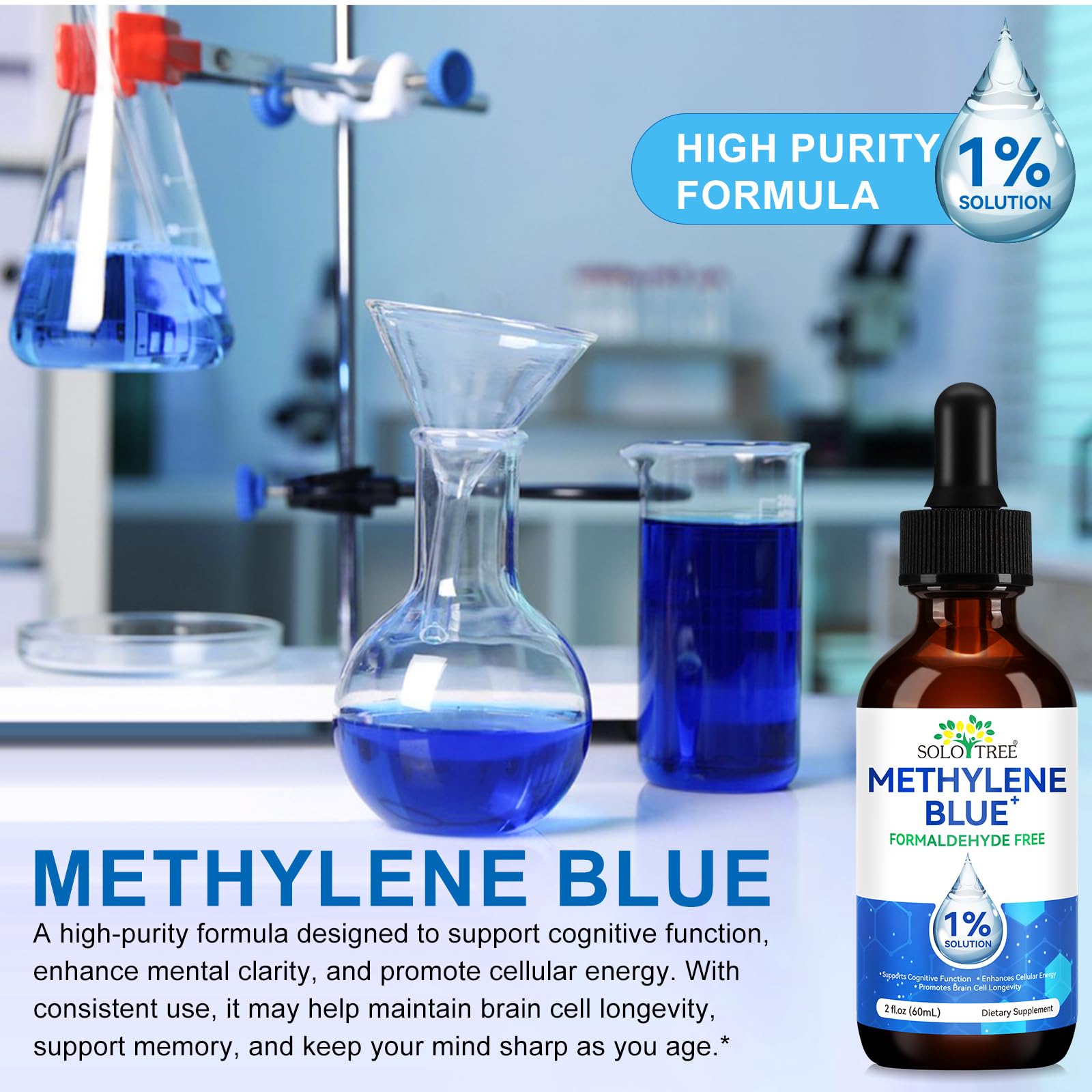 ZIXAOK Methylene Blue Liquid Supplement serving size information