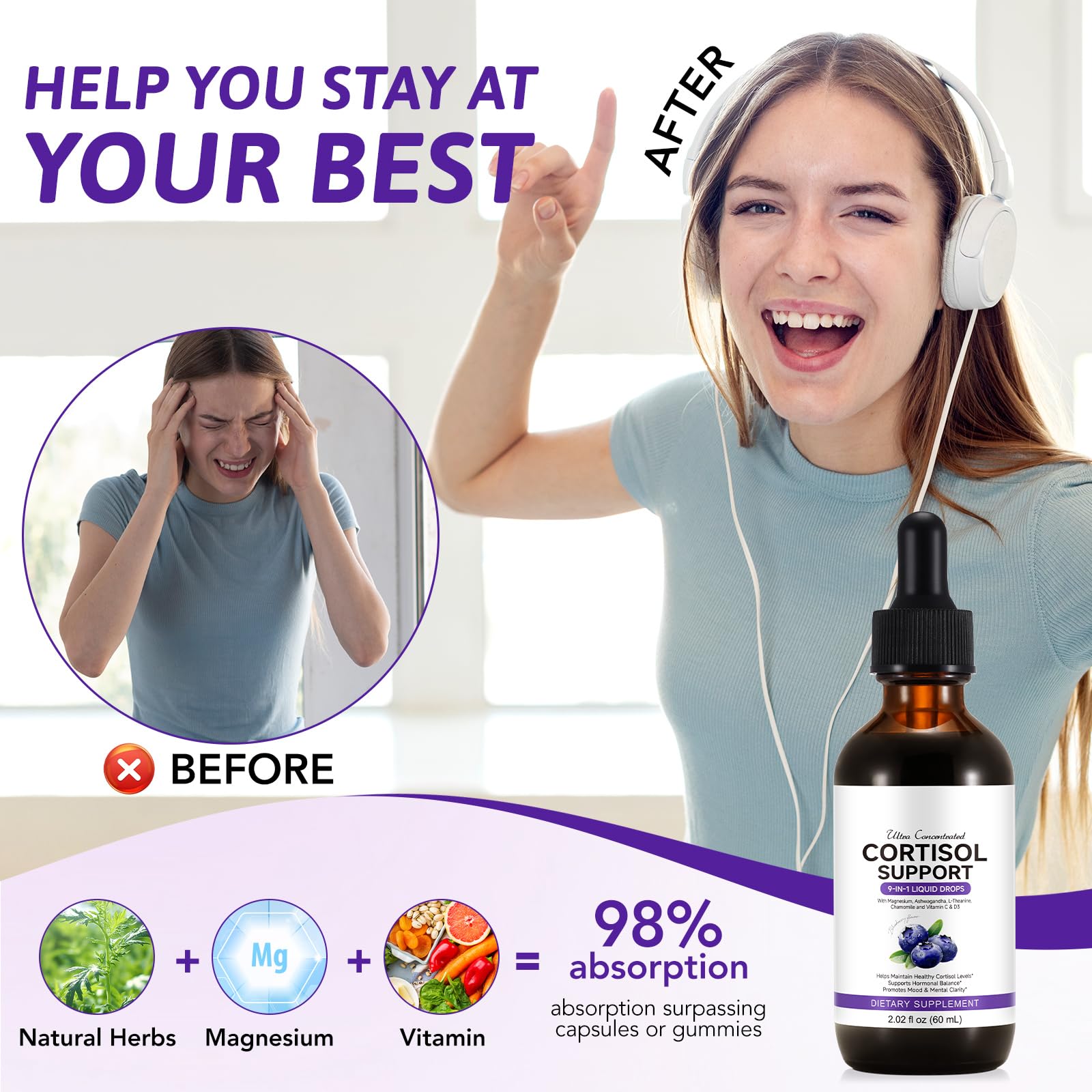 ZIXBMHYJ Herbal Supplement Liquid Drops 60ml with ingredients list