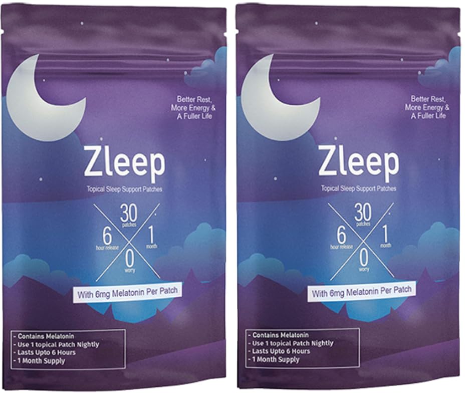 Zleep Sleep Patches front view with packaging