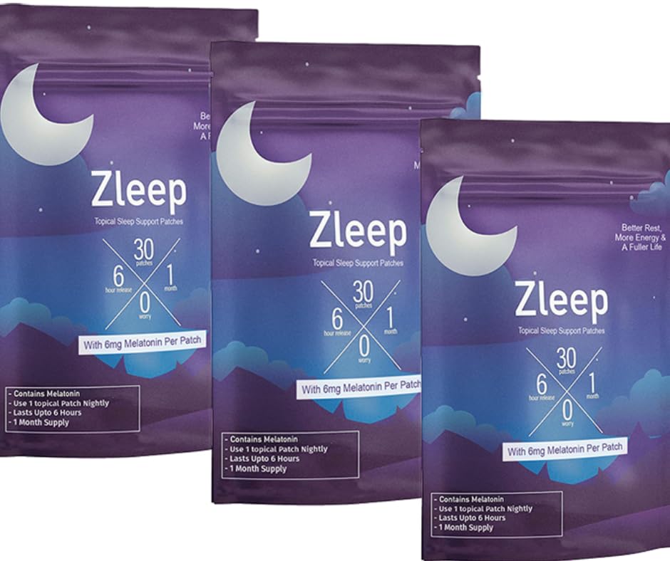 Zleep Sleep Patches front view with packaging