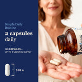 ZnS Health Magnesium Complex capsules in hand