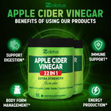 Zolotus Apple Cider Vinegar Capsules with turmeric and cinnamon