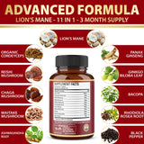 Zolotus Lion's Mane Mushroom Supplement displayed with other herbal supplements