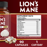 Zolotus Lion's Mane Mushroom Supplement side view showing capsule