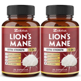 Zolotus Lions Mane Mushroom Supplement 180 capsules front view