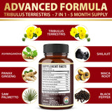 Zolotus Tribulus Terrestris Supplement ingredients list