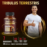 Zolotus Tribulus Terrestris Supplement with a glass of water