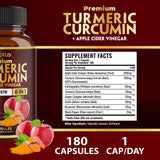 Zolotus Turmeric Curcumin Capsules bottle side view