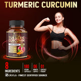 Zolotus Turmeric Curcumin Capsules with a measuring spoon
