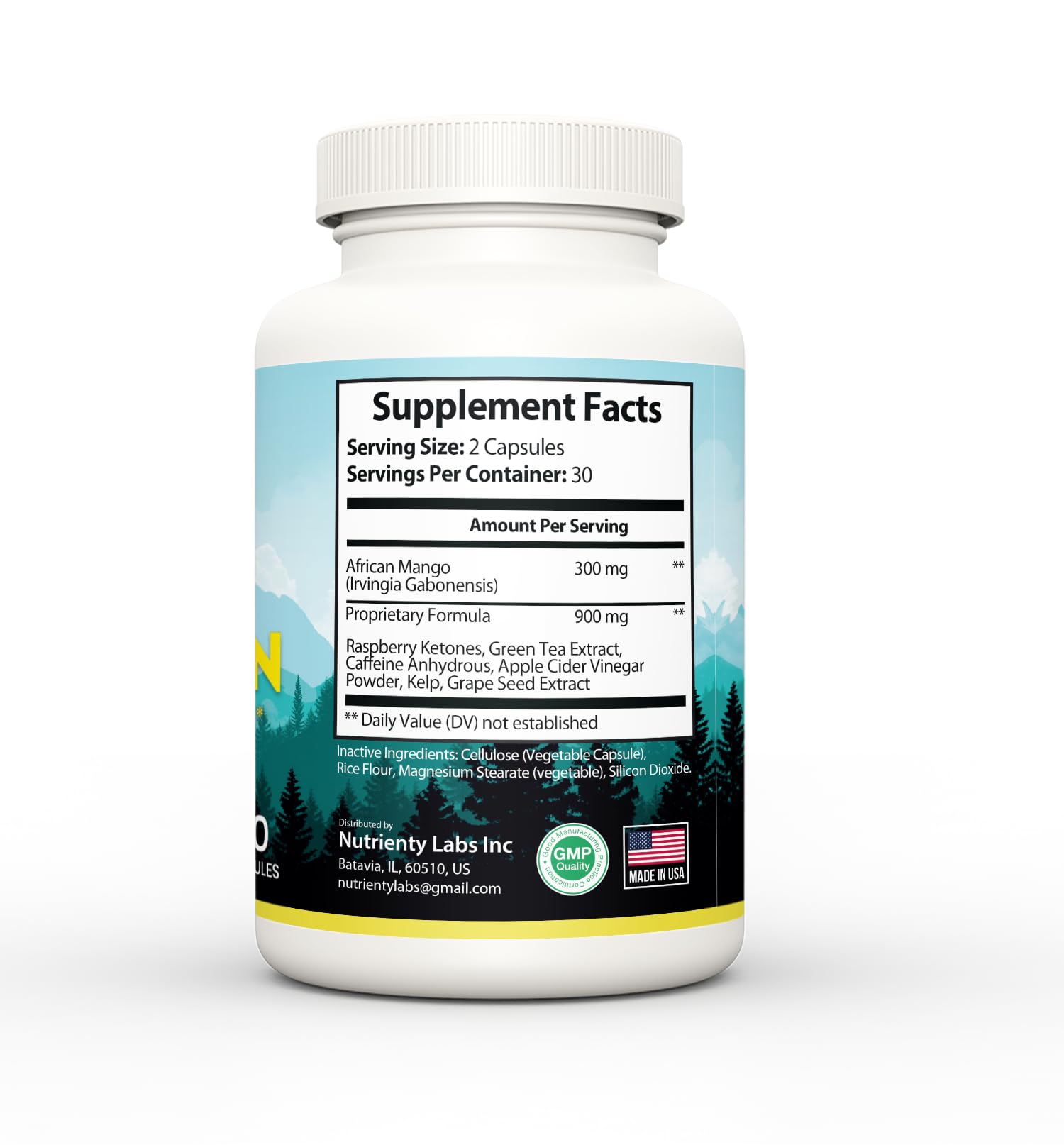 Zonata Alpinanian Capsules Max Strength side view with label