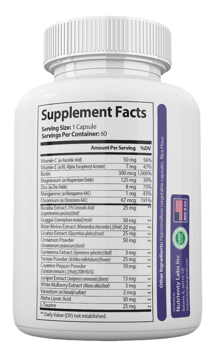 Zonata Balance Blends Blood Optimizer 60 Capsules side view