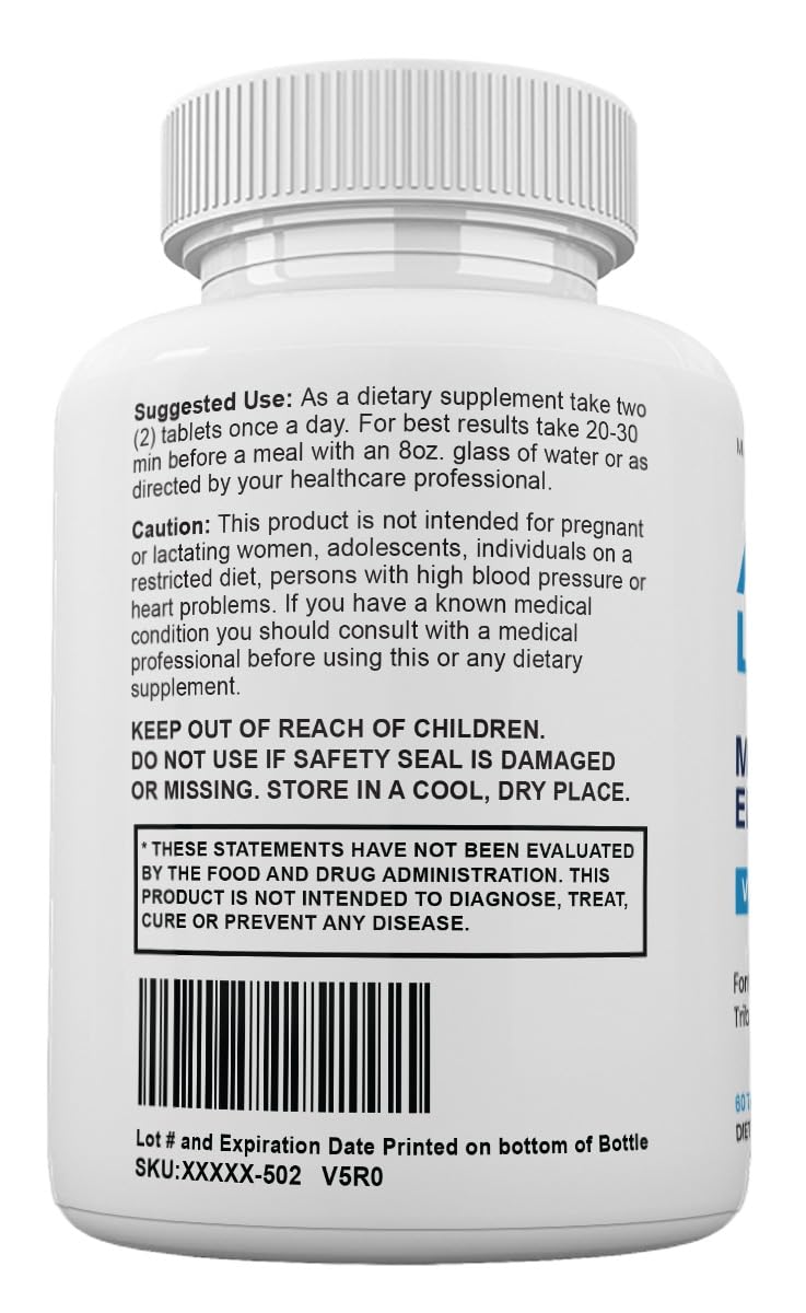 Zonata L-Arginine Supplement ingredients list