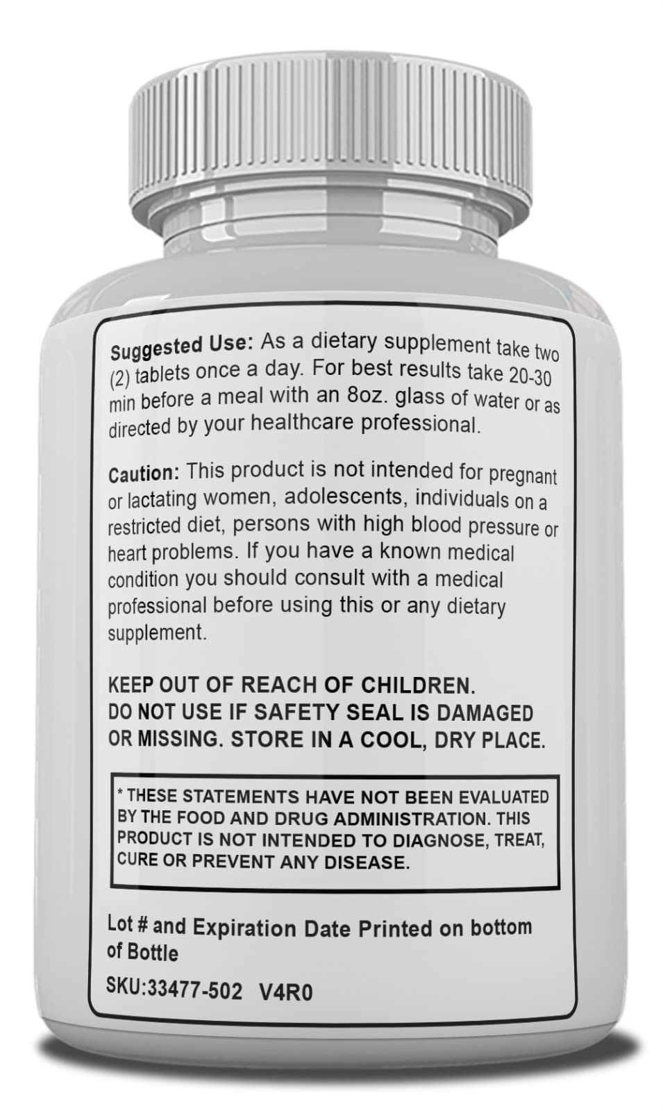 Zonata Semenoll Advanced Formula ingredients list on packaging