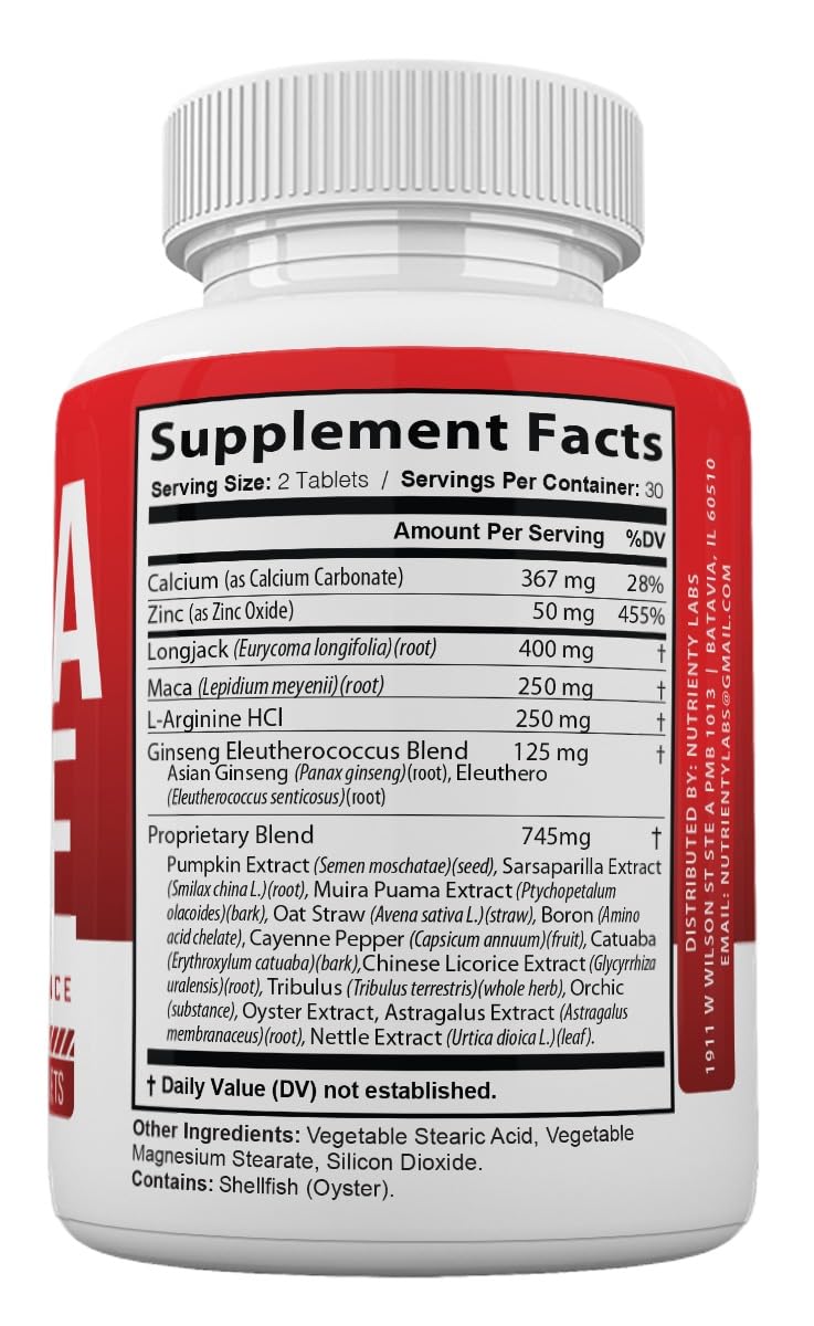 Zonata Ultra Male Tablets Advanced Formula side view