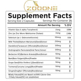 zooone Milk Thistle Supplement Capsules opened bottle