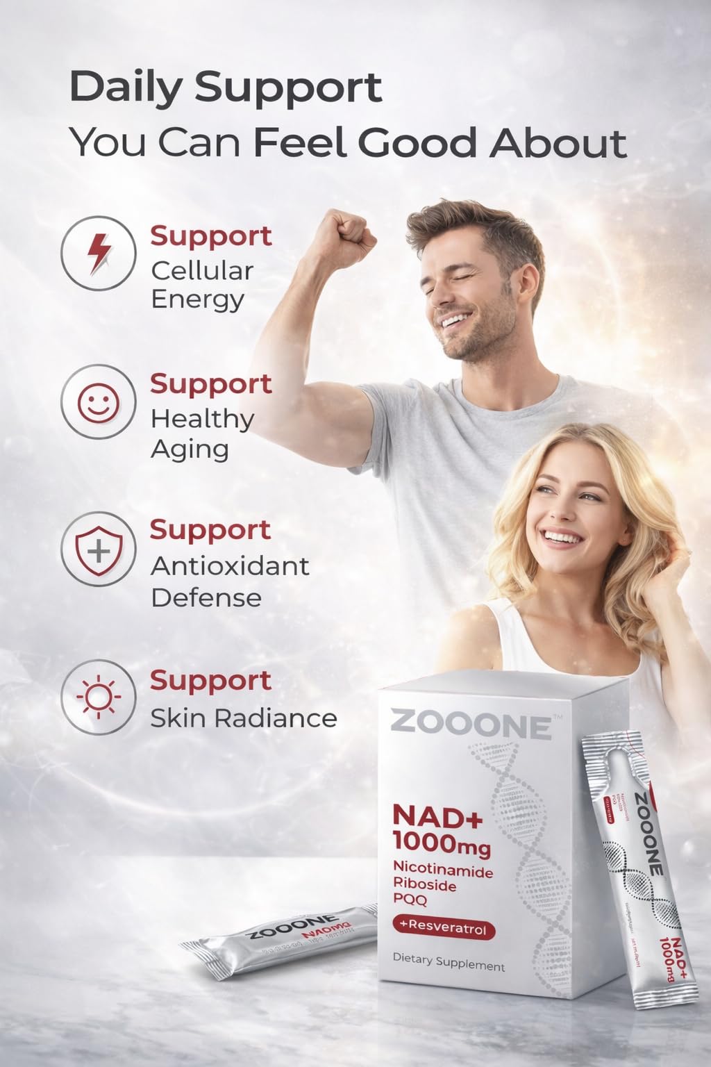 zooone NAD+ Supplement 600mg nutritional information