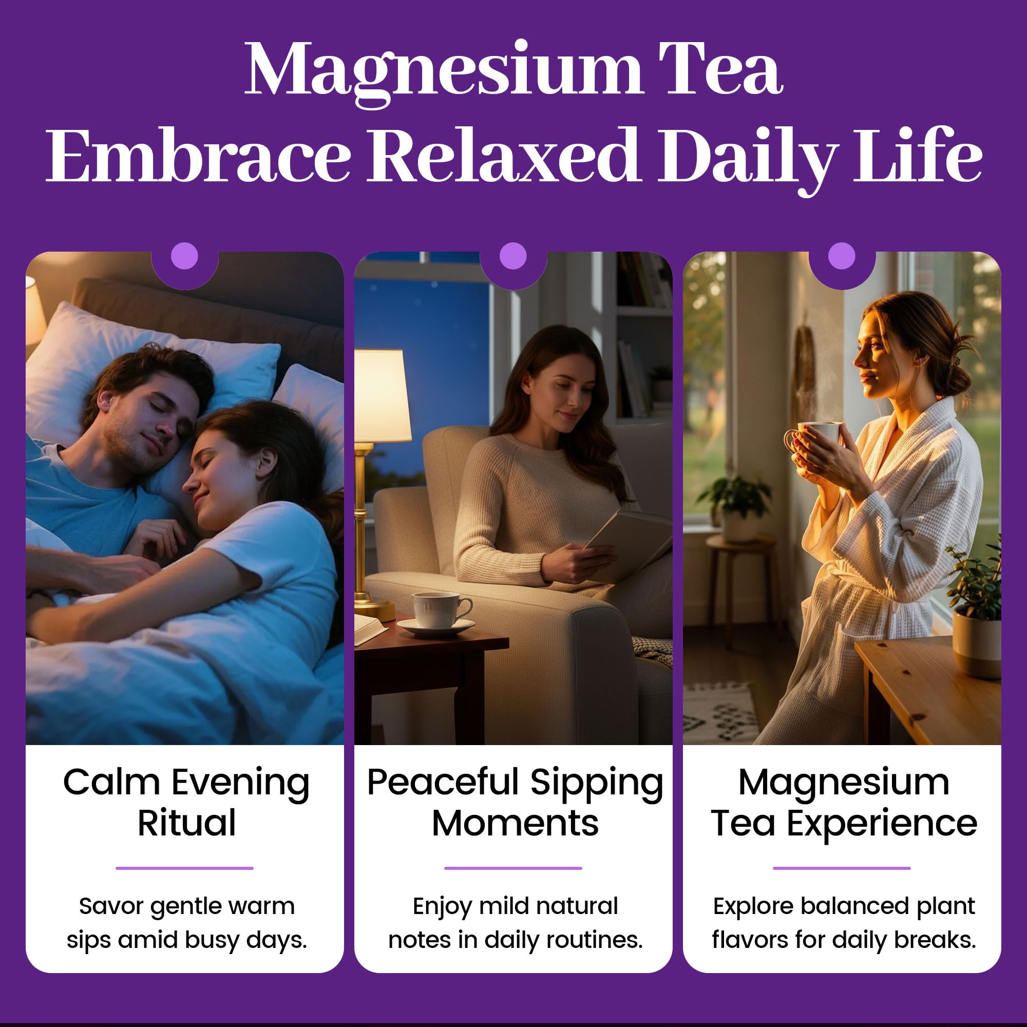 ZORALEA Magnesium Tea Barley Tea Blend tea bags displayed