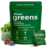 Zotreval Daily Greens Gummies front view with packaging