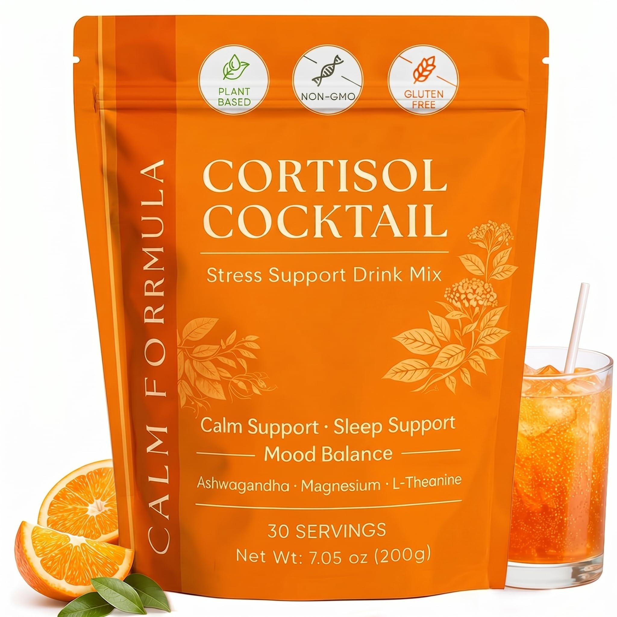 Zotreval Daily Stress Support Powdered Drink Mix front view with packaging