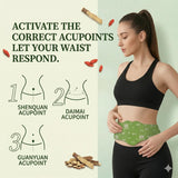 Zotreval Herbal Warming Patch applied on abdomen