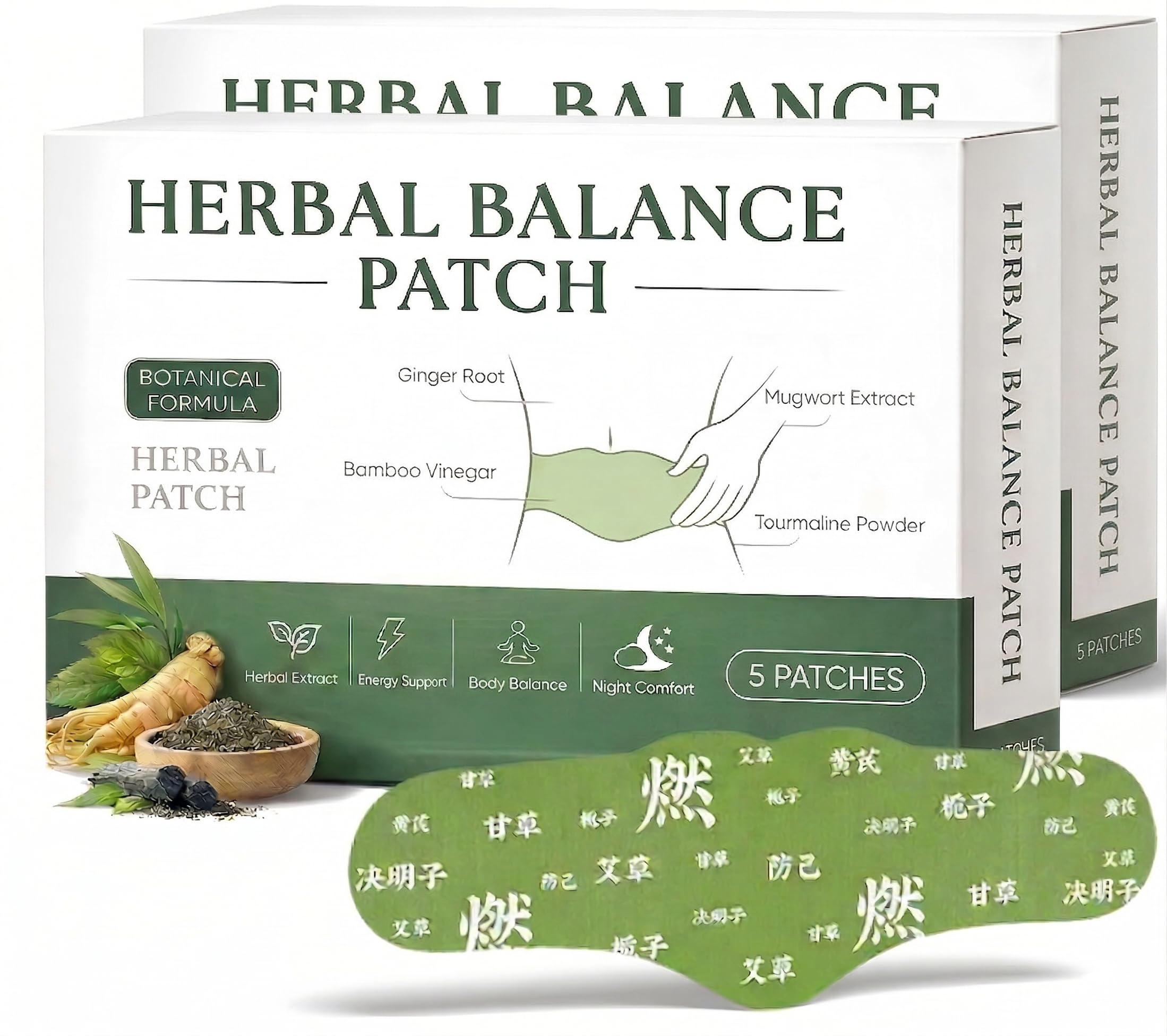 Zotreval Herbal Warming Patch front view with packaging
