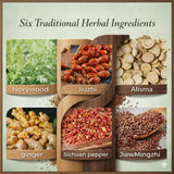 Zotreval Herbal Warming Patch in use during work