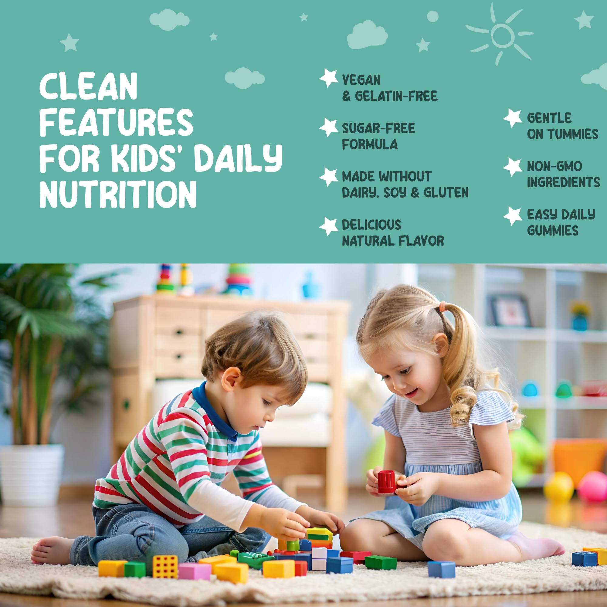 Zoyki Methylated Kids Multivitamin Gummies in a child's hand