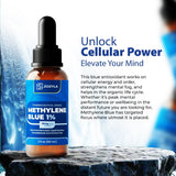 ZOZYLA Methylene Blue Supplement glass bottle side view