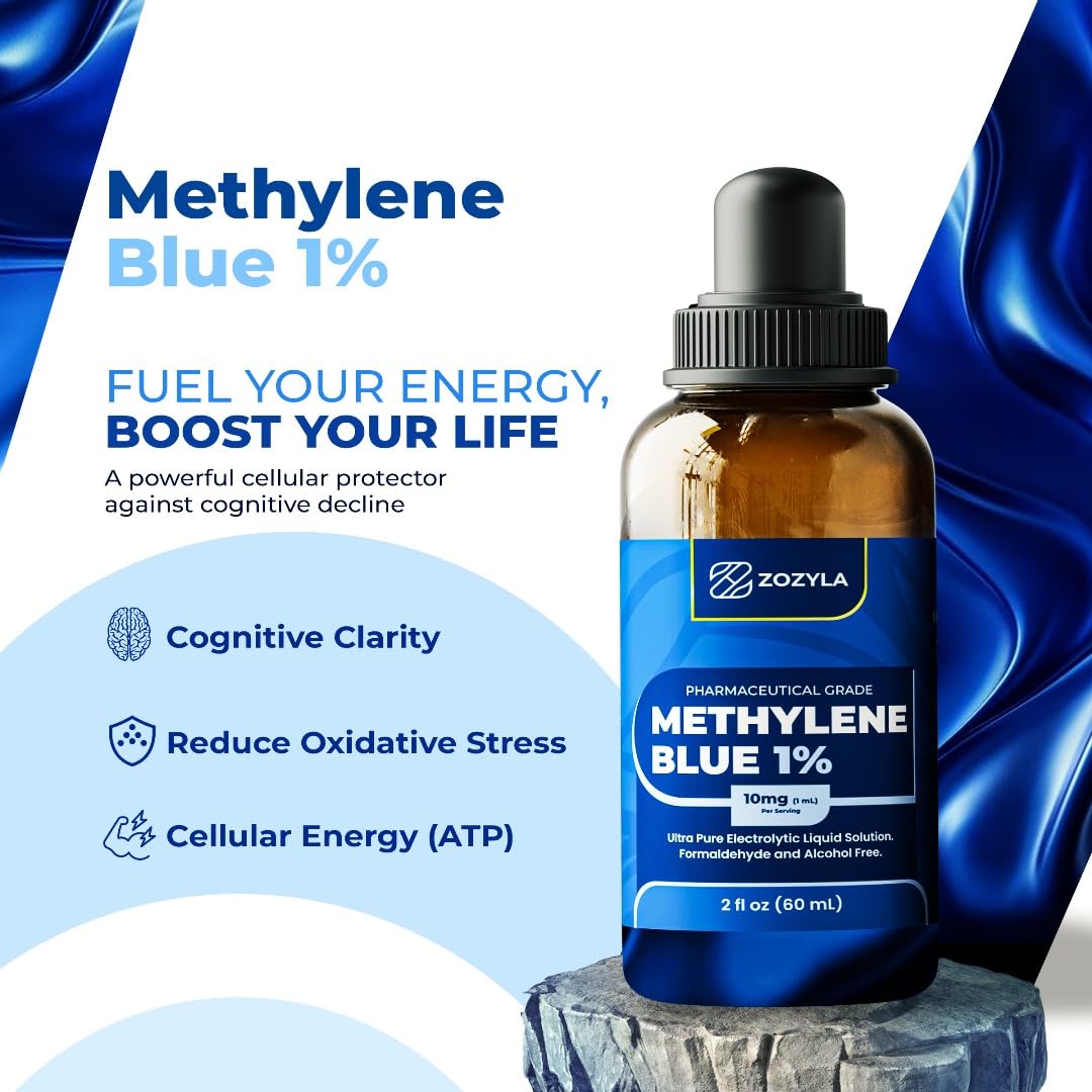 ZOZYLA Methylene Blue Supplement packaging display