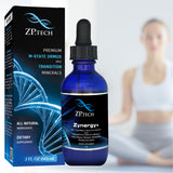 ZP.TECH Colloidal Gold Supplement 24K Monoatomic Gold bottle side view