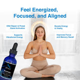 ZP.TECH Colloidal Gold Supplement 24K Monoatomic Gold on wooden table