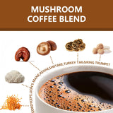 ZREVSB Mushroom Coffee in a cup with steam