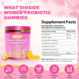 ZREVSB Probiotics Gummies bottle side view with nutrition information