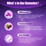 ZRLZJMP Melatonin Gummies displayed with a soft background