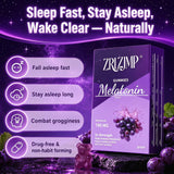 ZRLZJMP Melatonin Gummies grape flavour close-up