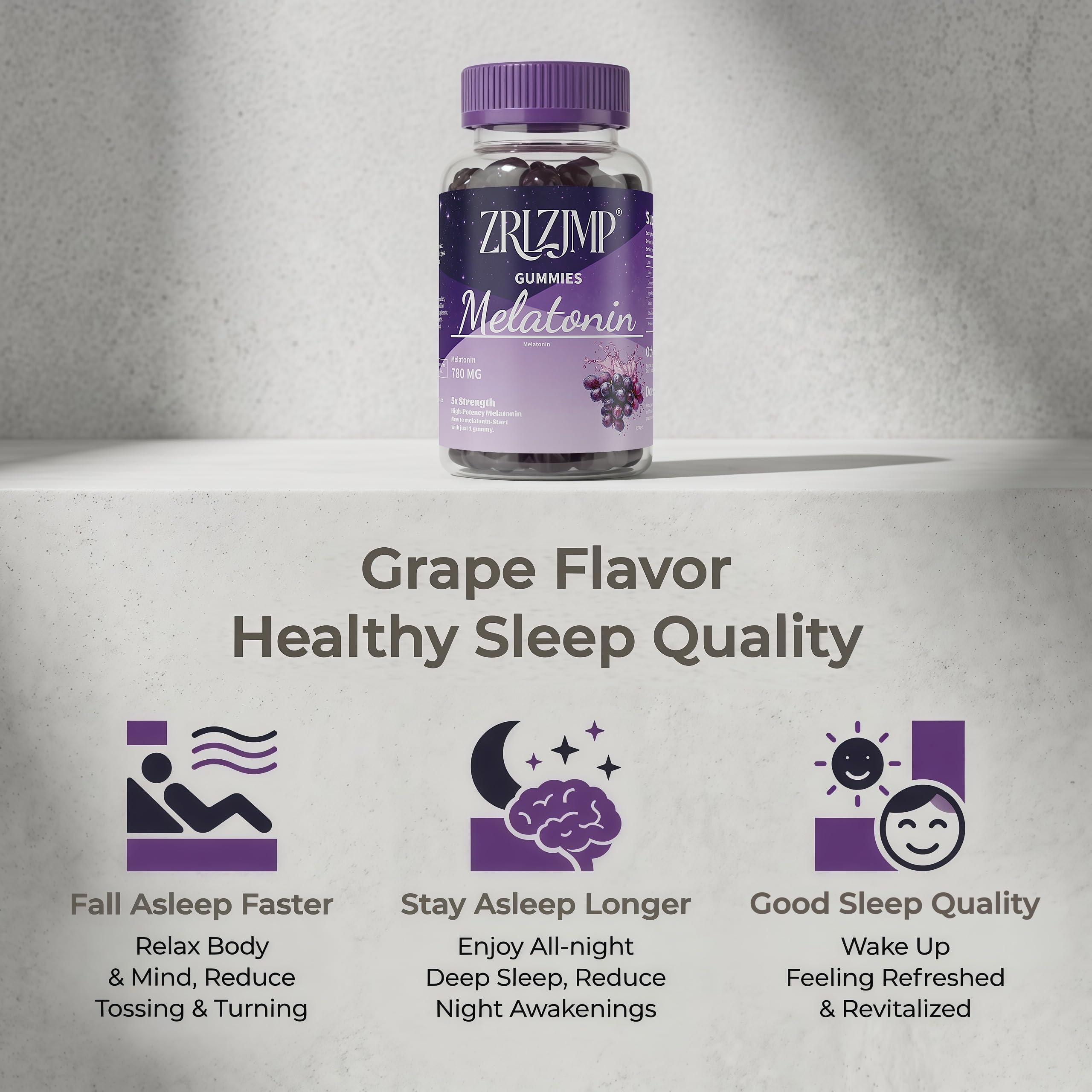 ZRLZJMP Melatonin Gummies nutritional information