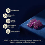 ZRLZJMP Melatonin Gummies showing individual gummy