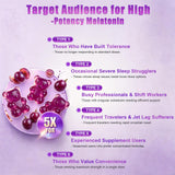ZRLZJMP Melatonin Gummies showing the nutritional information