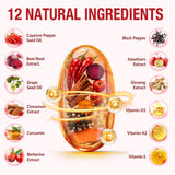ZROGJBMK Cayenne Pepper Softgels 12-in-1 Blend capsules close-up