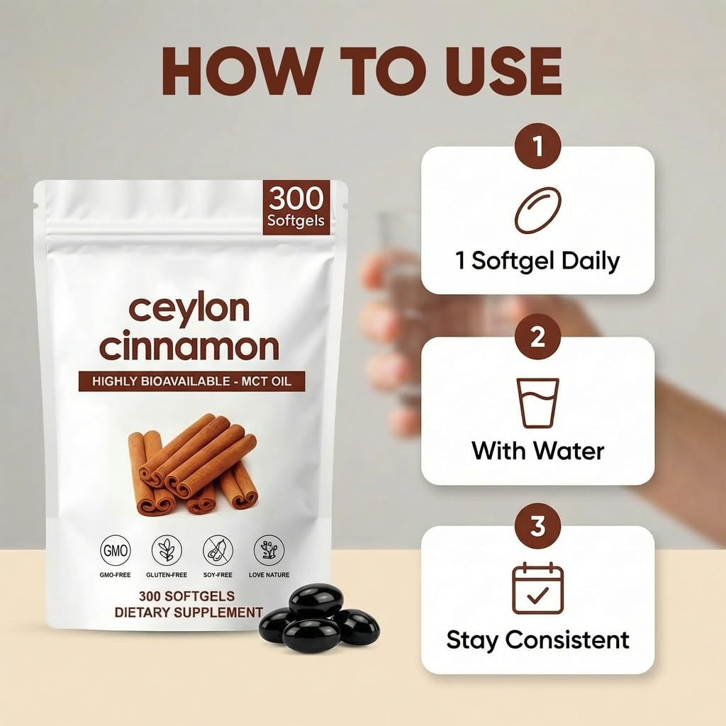 ZRRTXV Ceylon Cinnamon Supplement in a kitchen setting