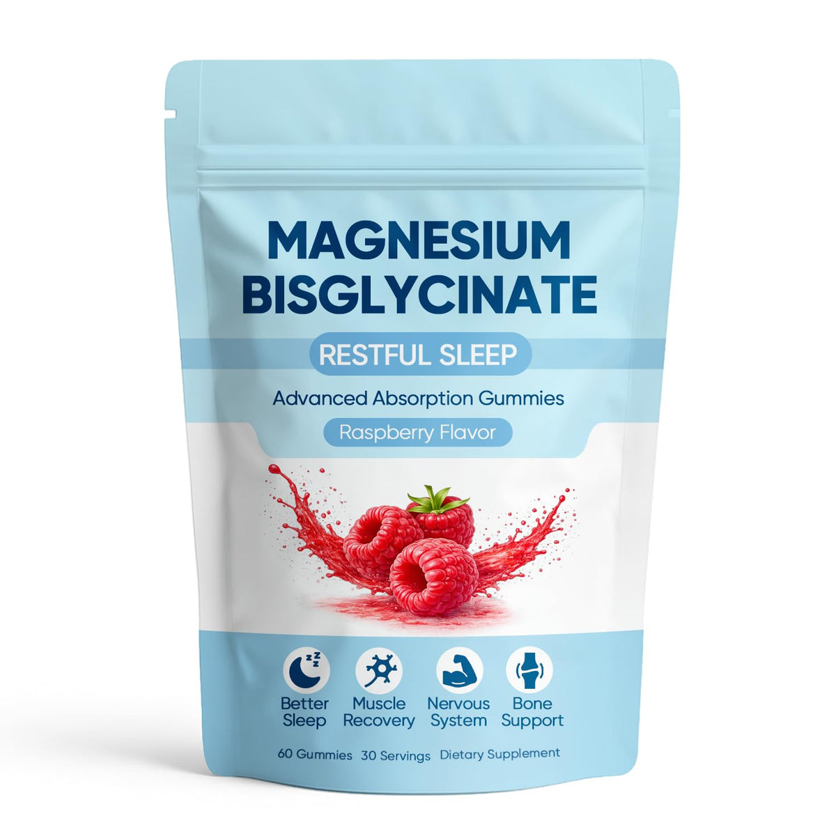 ZRRTXV Magnesium Bisglycinate Gummies front view packaging