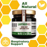 Zuf Globus LaryngoMEL herbal honey supplement jar side view