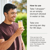 Zuma Nutrition Para-Clear herbal supplement in a glass of water