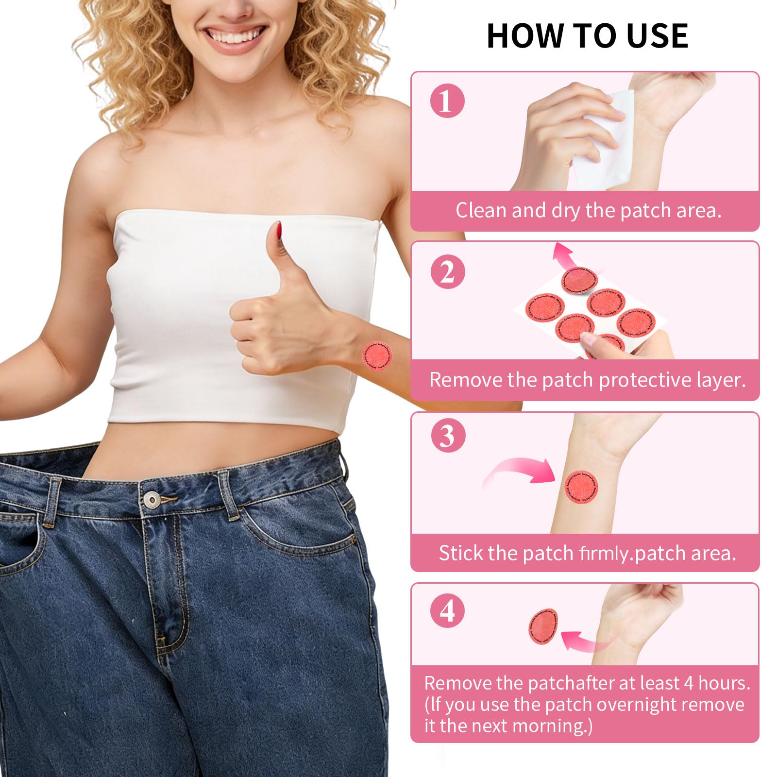 Zurfoup Gotu Kola Patches with usage instructions
